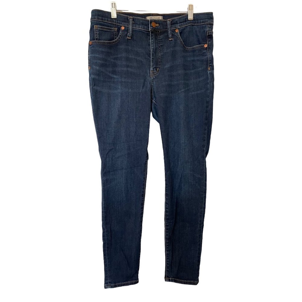 Madewell Womens Size 31 9" High-Rise Skinny Denim Jeans Stretch Soft Comfortable